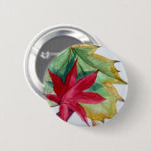 PMACarlson Autumn Leaf Pin II Ronde Button 5,7 Cm (Voorkant /achterkant)