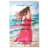 PMACarlson Beauful Women in Waterverf Calender Kalender (Hoes)