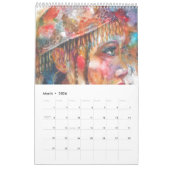 PMACarlson Beauful Women in Waterverf Calender Kalender (Mar 2026)