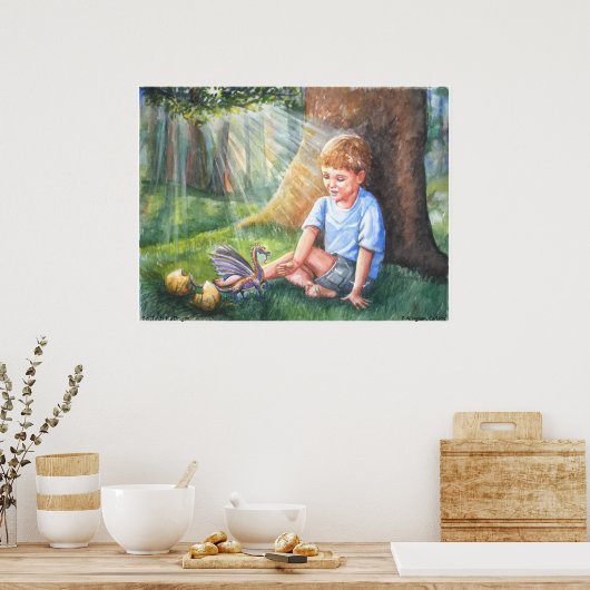 PMACarlson Boy vindt zijn Dragon Poster (Keuken)