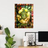 PMACarlson Brother Turtle Poster (Thuiskantoor)
