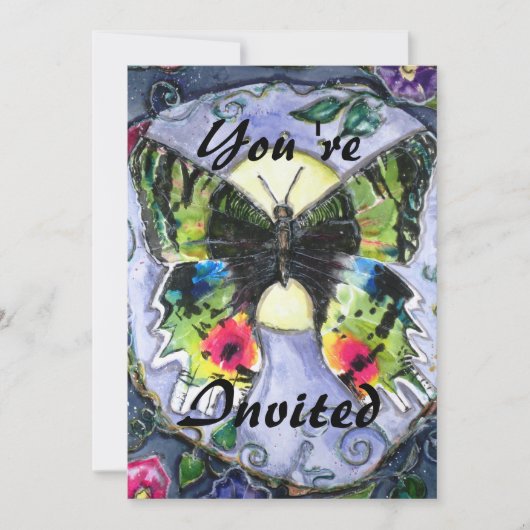 PMACarlson Butterfly Uitnodiging (Voorkant)