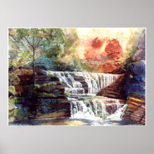 PMACarlson Buttermilk Herfsten, Sunset Poster