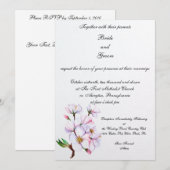 PMACarlson Cherry Blossom Wedding Uitnodiging (Voorkant / Achterkant)