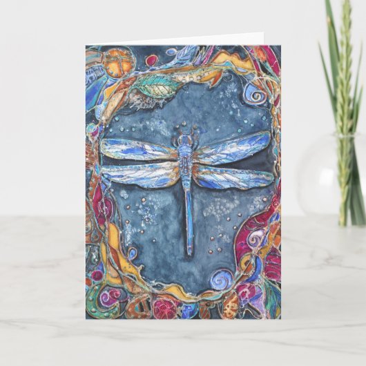 PMACarlson Copper Dragonfly Card Kaart (Voorkant)