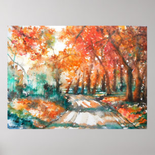 PMACarlson Country Road, Bucks County, Pa Poster