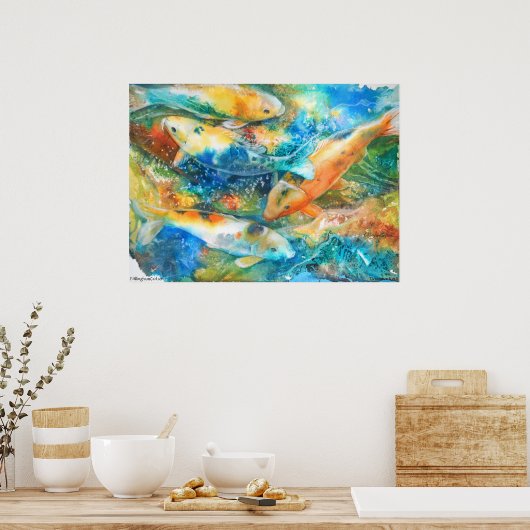 PMACarlson December Koi II Poster (Keuken)