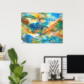 PMACarlson December Koi II Poster (Thuiskantoor)