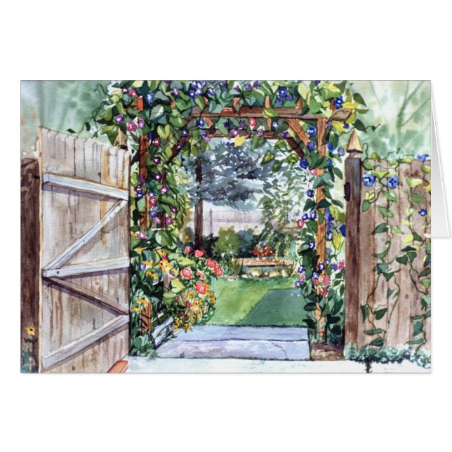 PMACarlson Garden Gate Card (Voorkant Horizontaal)