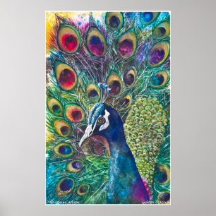 PMACarlson Golden Peacock Poster