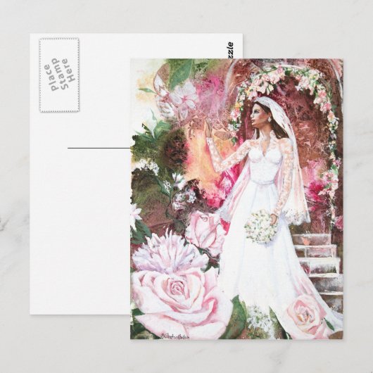 PMACarlson Kate de prinses bruid Briefkaart (Voorkant / Achterkant)