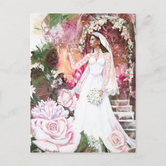 PMACarlson Kate de prinses bruid Briefkaart