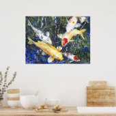 PMACarlson Koi, Deep Blue Poster (Keuken)