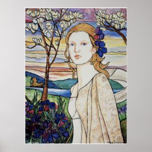 PMACarlson Lady in het Poster van Lace