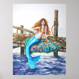 PMACarlson Mermaid op het Poster van het Dok