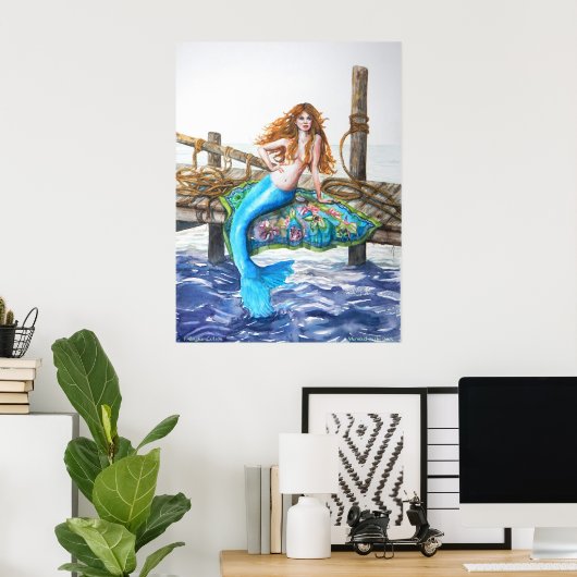PMACarlson Mermaid op het Poster van het Dok (Thuiskantoor)