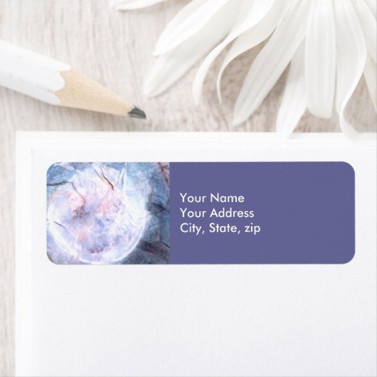 PMACarlson Moon Adreslabel Etiket (Insitu)