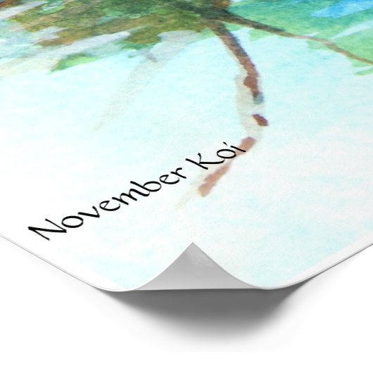 PMACarlson November Koi Poster (Hoek)