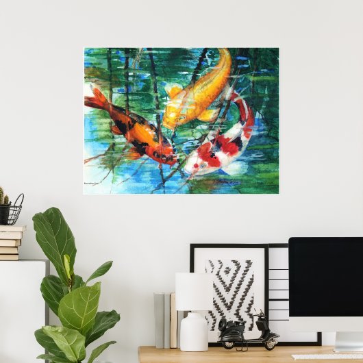 PMACarlson November Koi Poster (Thuiskantoor)