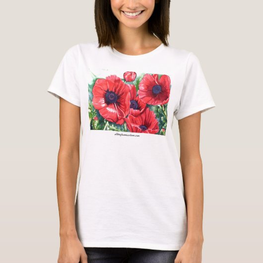 PMACarlson Poppies T-shirt (Voorkant)