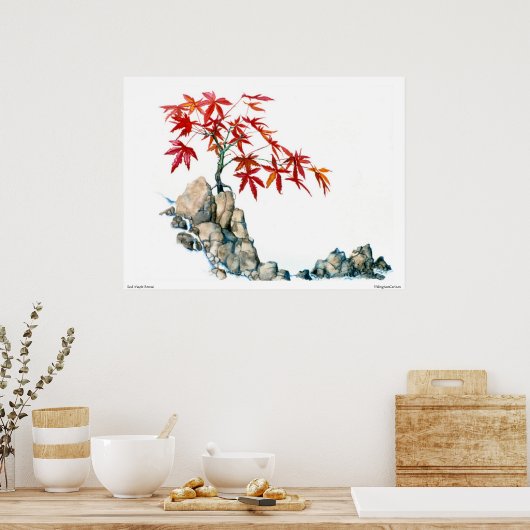 PMACarlson Red Maple Bonsai Poster (Keuken)
