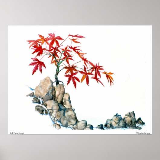 PMACarlson Red Maple Bonsai Poster (Voorkant)