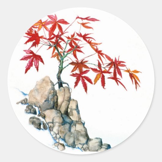 PMACarlson Rode Maple Bonsai Sticker (Voorkant)