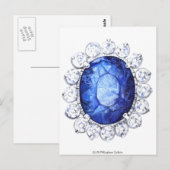 PMACarlson Royal Sapphire Briefkaart (Voorkant / Achterkant)