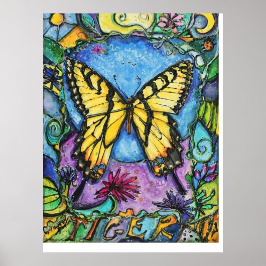 PMACarlson Tiger Butterfly Poster (Voorkant)