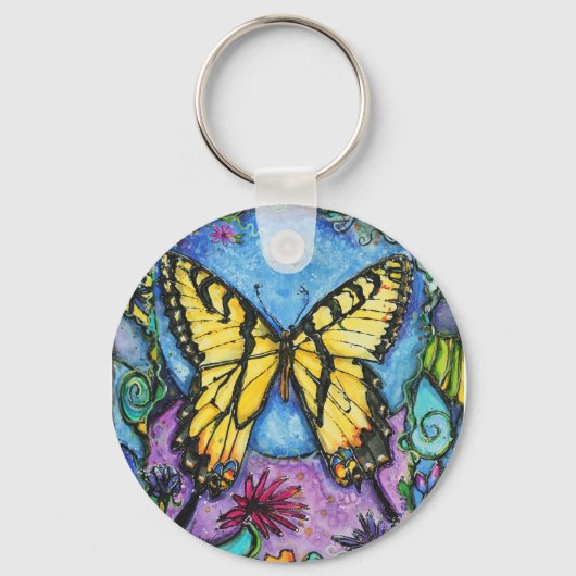 PMACarlson Tiger Butterfly Sleutelhanger (Voorkant)
