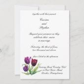 PMACarlson Tulips Wedding Uitnodiging (Voorkant)