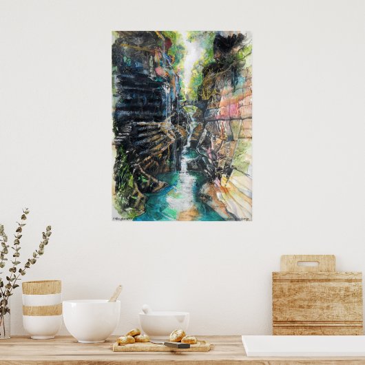 PMACarlson Watkins Glen Gorge Poster (Keuken)