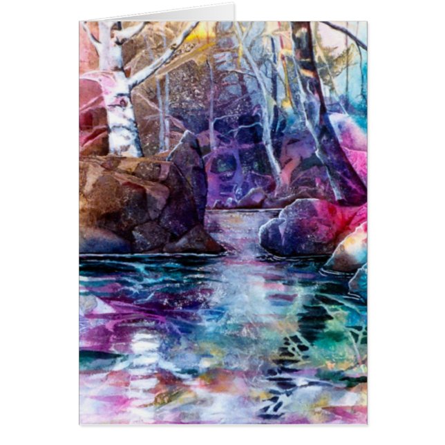 PMACarlson White Birch Creek Card (Voorkant)