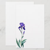 PMACarlsonElegant Iris Staionary Briefpapier (Voorkant / Achterkant)