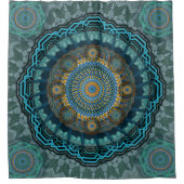 Pmandala van de gyrascoop van de Perzische gyraat Douchegordijn (Voorkant)