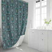 Pmandala van de gyrascoop van de Perzische gyraat Douchegordijn