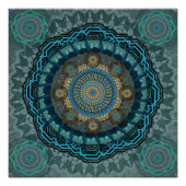 Pmandala van de gyrascoop van de Perzische gyraat Perfect Poster (Voorkant)