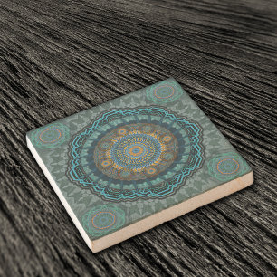 Pmandala van de gyrascoop van de Perzische gyraat Stenen Onderzetter