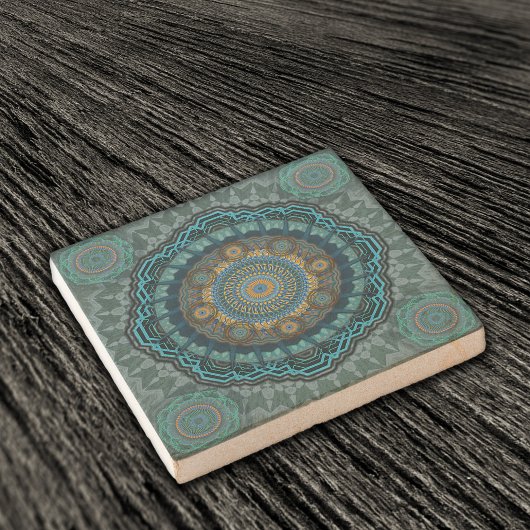 Pmandala van de gyrascoop van de Perzische gyraat Stenen Onderzetter