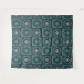 Pmandala van de gyrascoop van de Perzische gyraat Wandkleed (Voorkant (horizontaal))