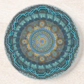 Pmandala van de gyrascoop van de Perzische gyraat Zandsteen Onderzetter (Voorkant)