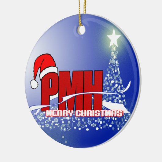 PMH Psychiatrisch-Mental Health Ziekte CHRISTMAS Keramisch Ornament (Links)