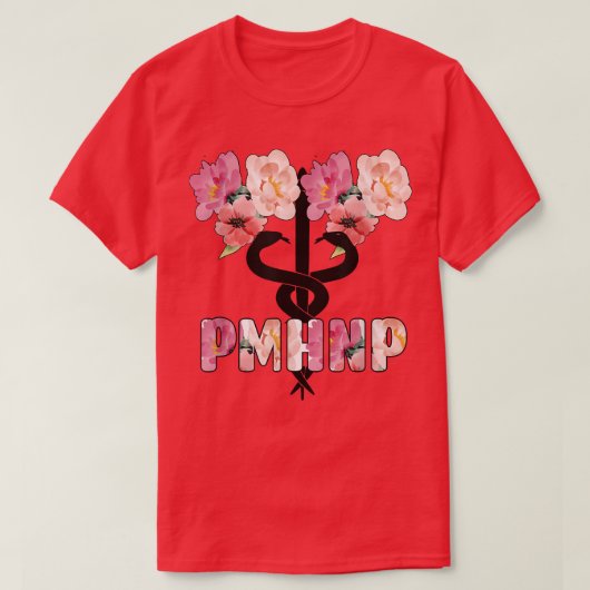PMHNP Caduceus Psychiatrische ziekteverwekker Psyc T-shirt (Design voorkant)