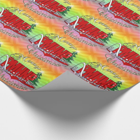 PMHNP CHRISTMAS Psychiatrische geestelijke gezondh Cadeaupapier (Hoek)