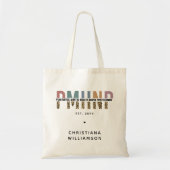 PMHNP Luipaard Print Psychiatrische Geestelijke Ge Tote Bag (Voorkant)