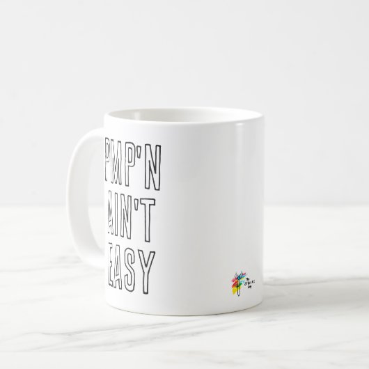 PMP Funny Mug Project Management Professional Koffiemok (Voorkant links)