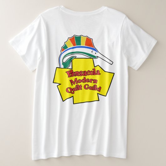 PMQG Vrouwen Tshirt Plus Maten (Design achterkant)