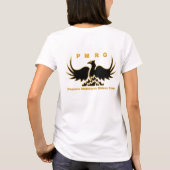 PMRGlogo roze met naam T-shirt (Achterkant)