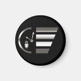 PMRP Chrome mini-Logo magneet — klein, rond