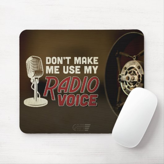 PMRP Radio Voice Mousepad Muismat (Met muis)